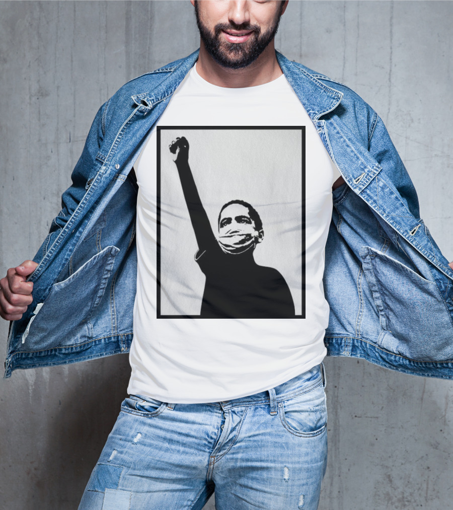 A Million Strong Masked Silhouette Raising Fist T-Shirt