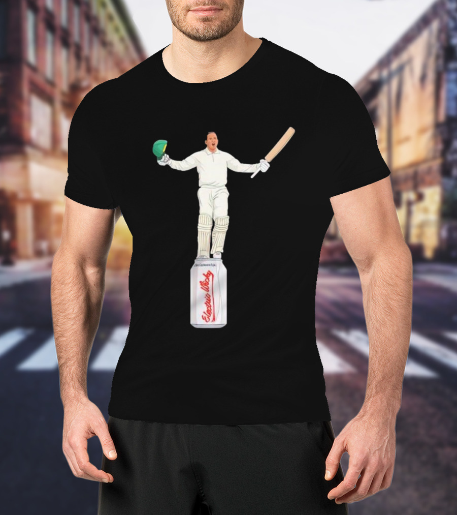 Edgbaston Victory Celebrations With Cricketer On Beer Can T-Shirt