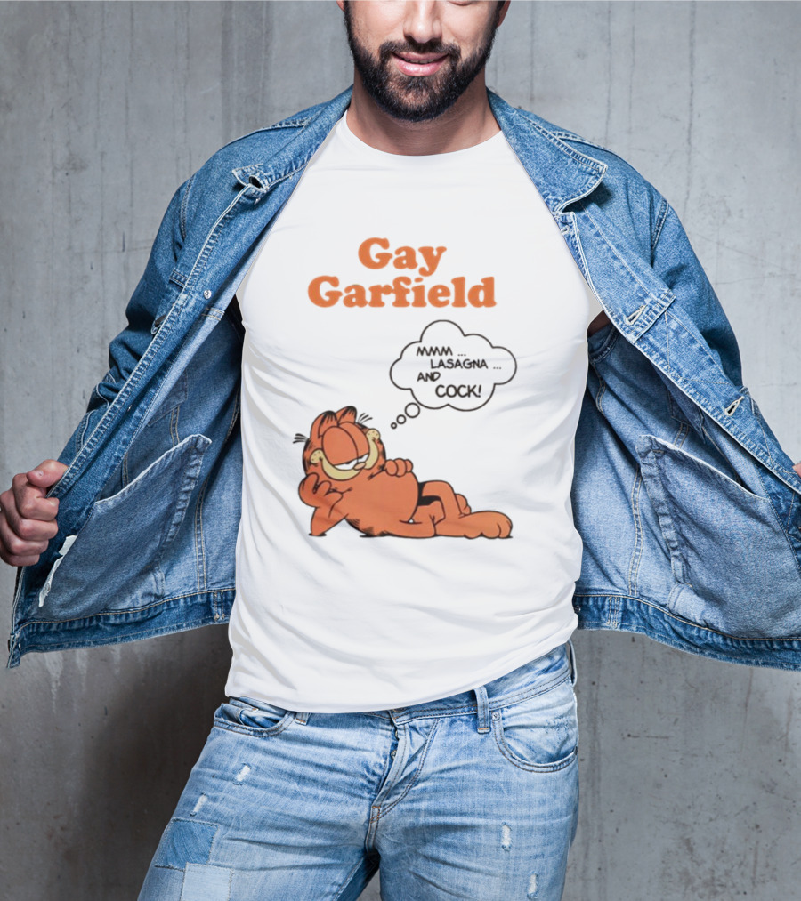 Gay Garfield Lasagna Meme T-Shirt