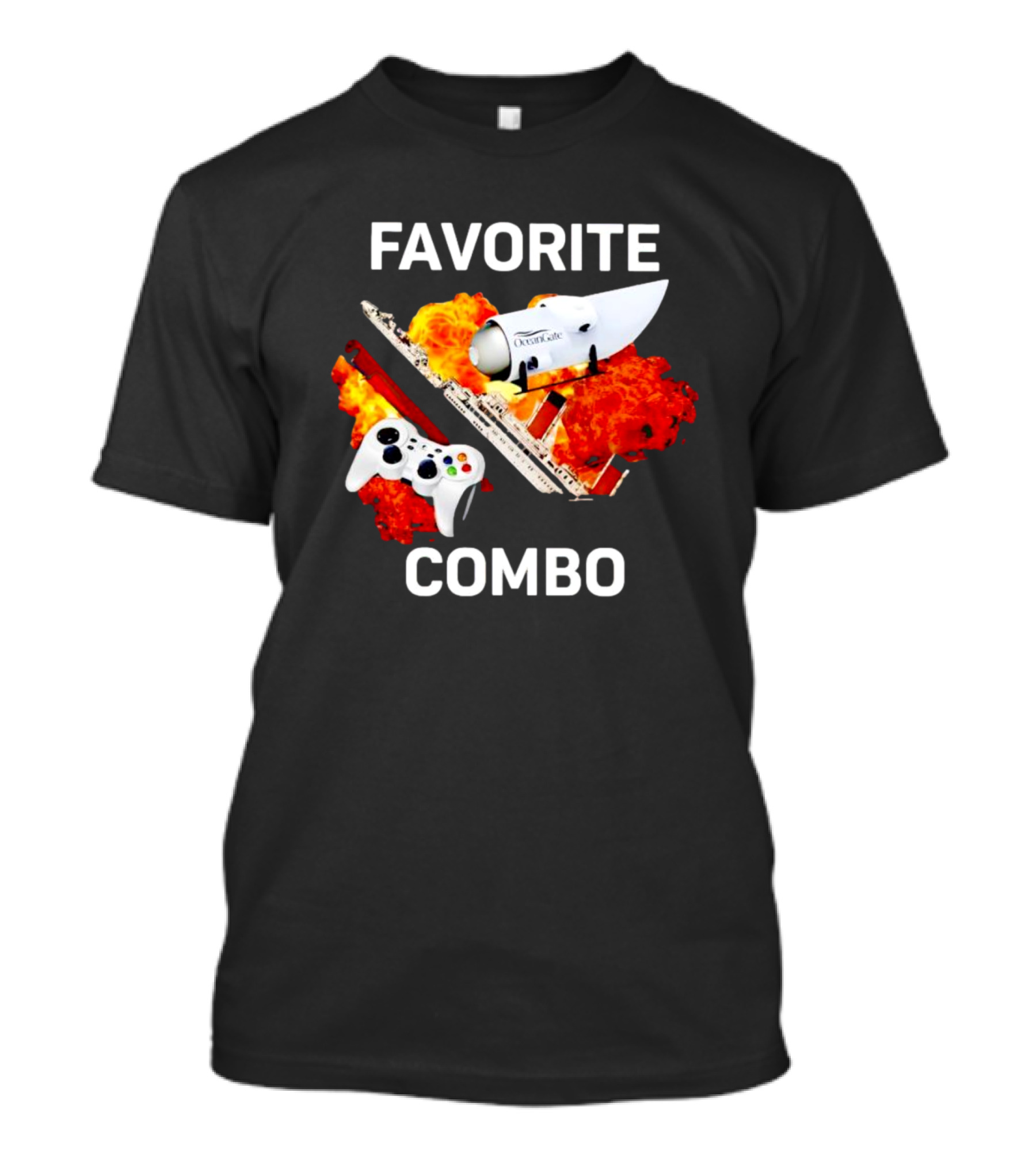 Favorite Combo Oceangate Controller Submarine Explosion T-Shirt