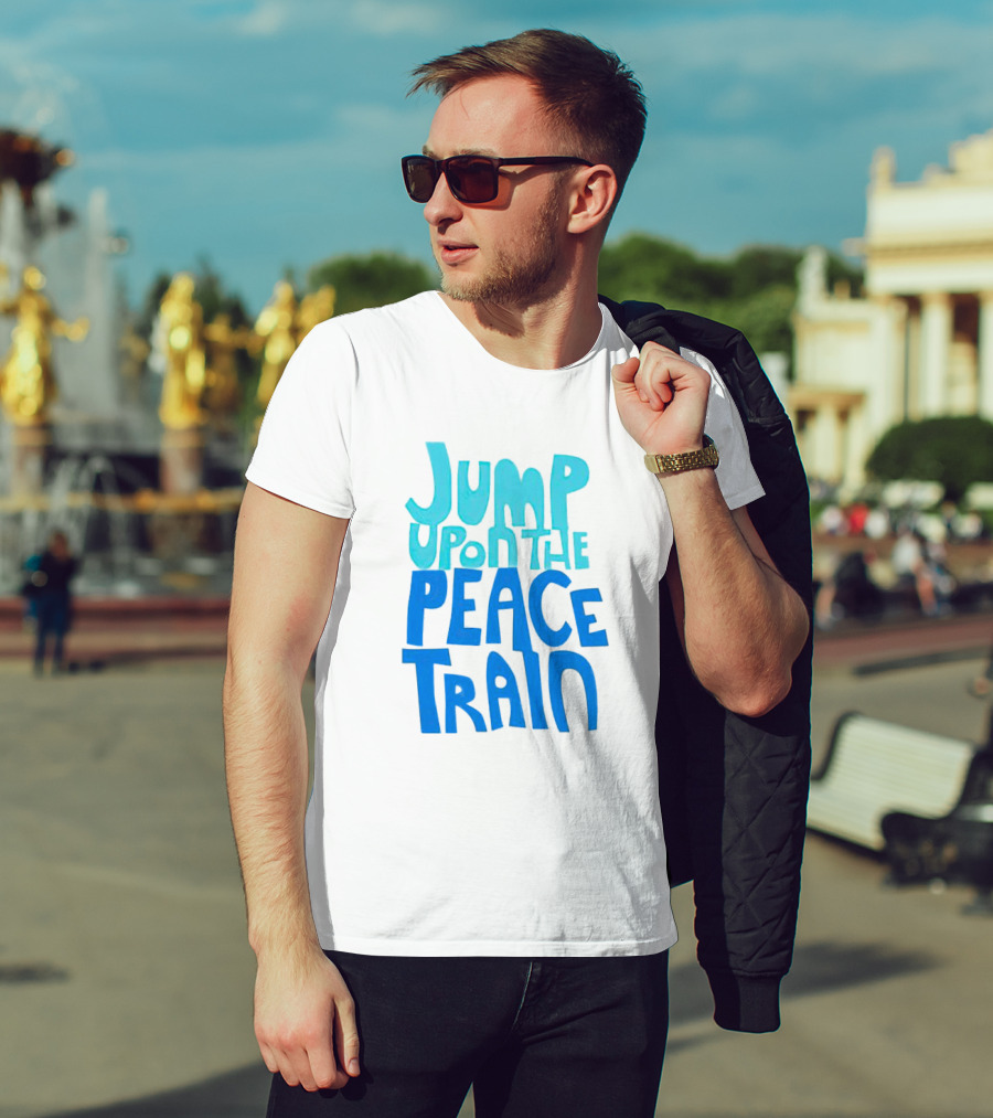 Jump Upon The Peace Train Retro Vibes T-Shirt