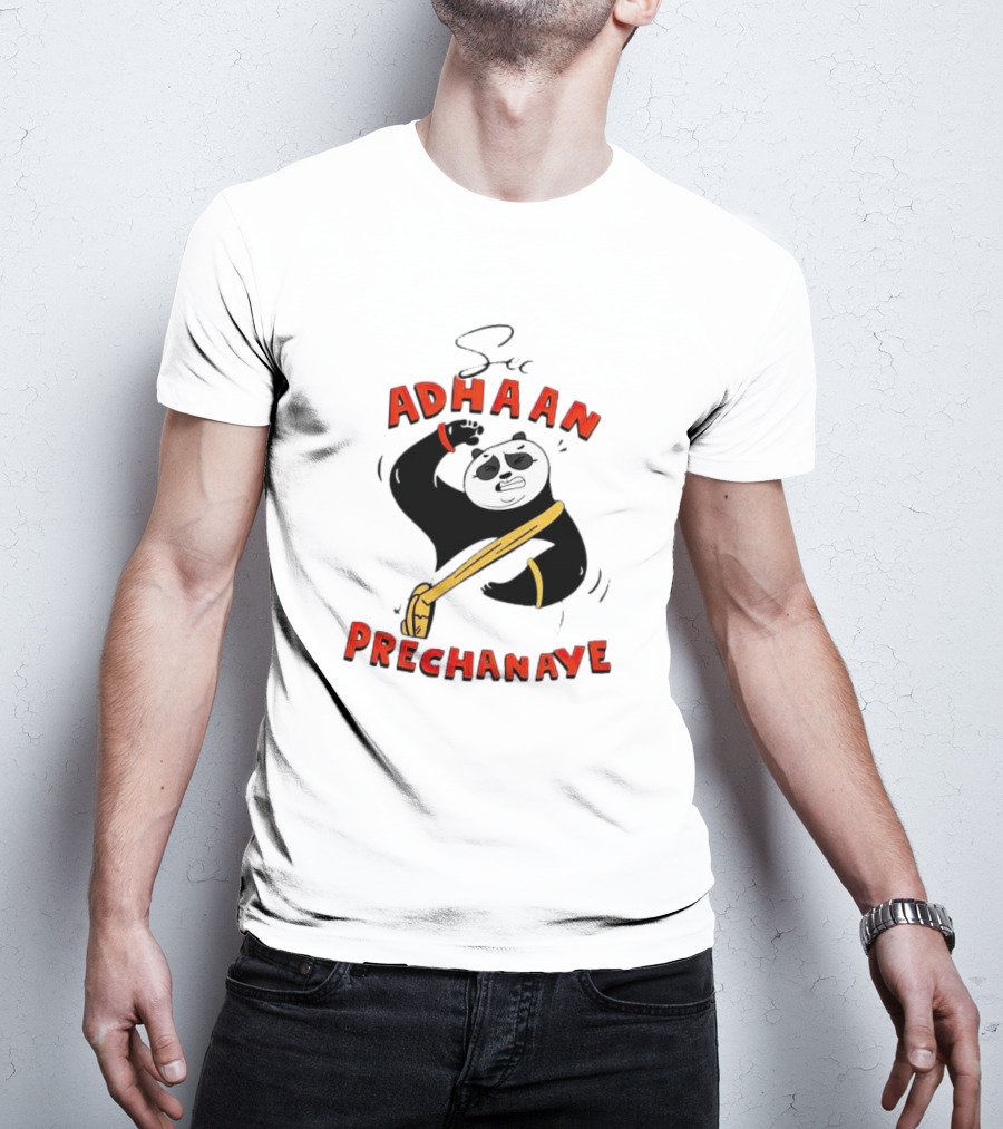 Panda See Adhaan Prechanaiye Kung Fu Pose T-Shirt