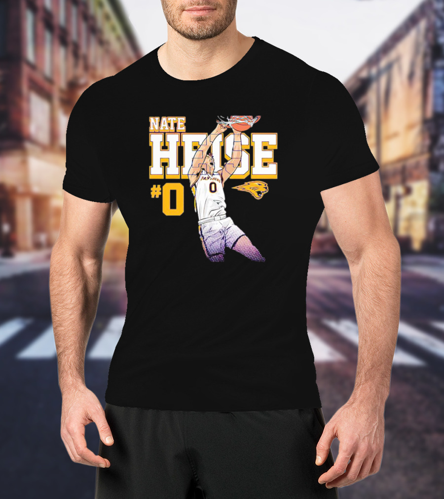 UNI Panthers Basketball Nate Heise Slam Dunk #0 T-Shirt