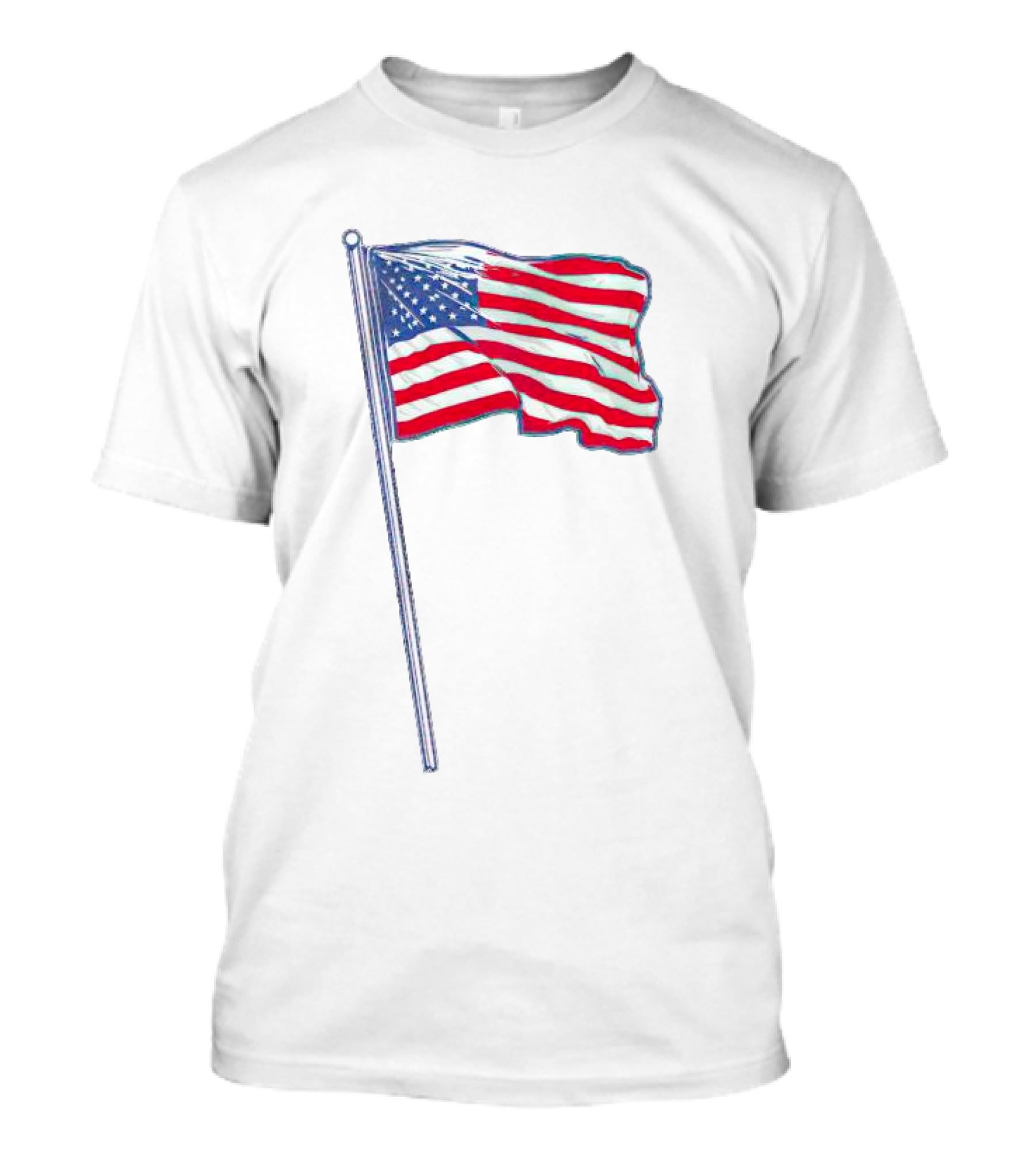 USA OOld Glory American Flag T-Shirt