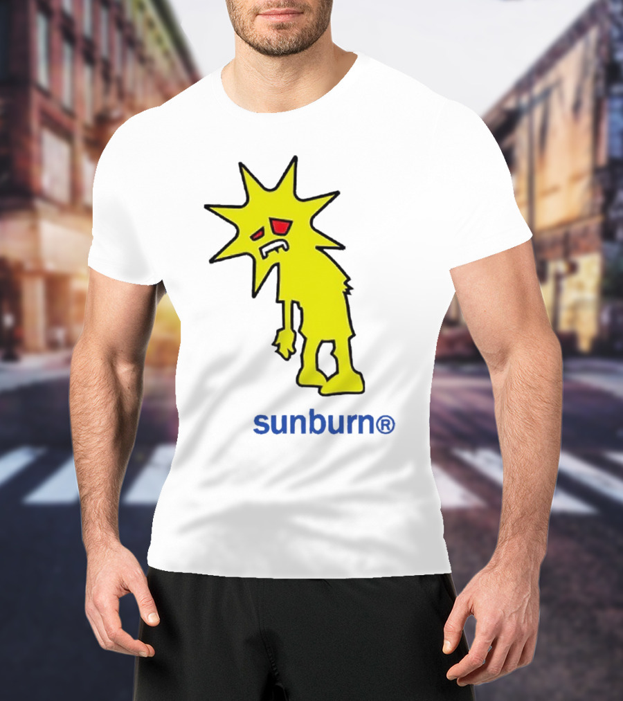 Dominic Fike Sunburn Yellow Sad Character T-Shirt