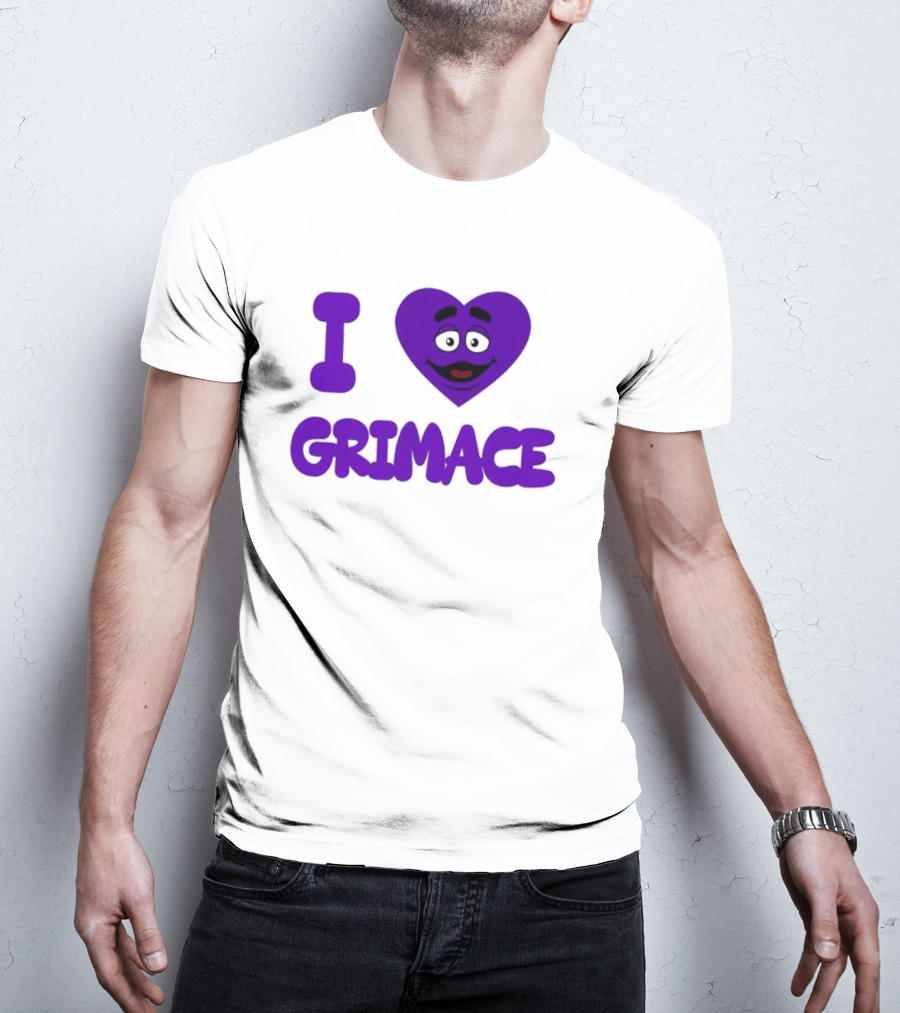 I Heart Grimace’s McDonald’s Grimace Face T-Shirt