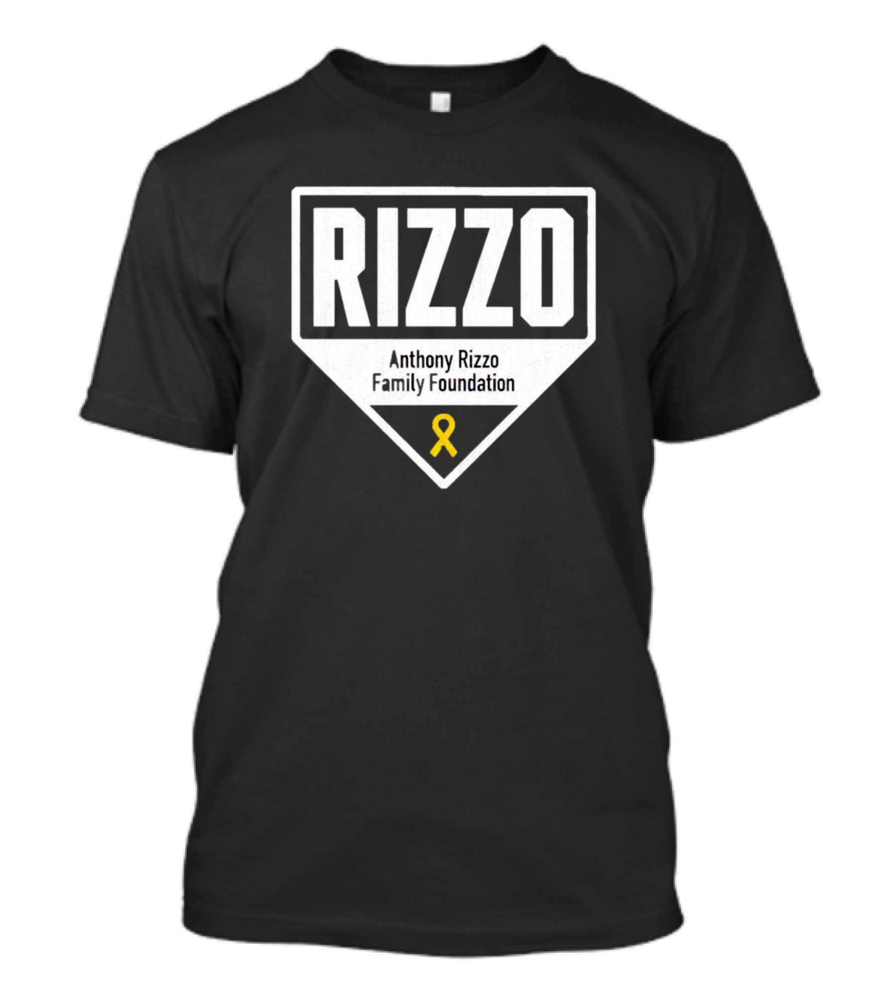 Rizzo Anthony Rizzo Family Foundation Yellow Ribbon Home Plate T-Shirt