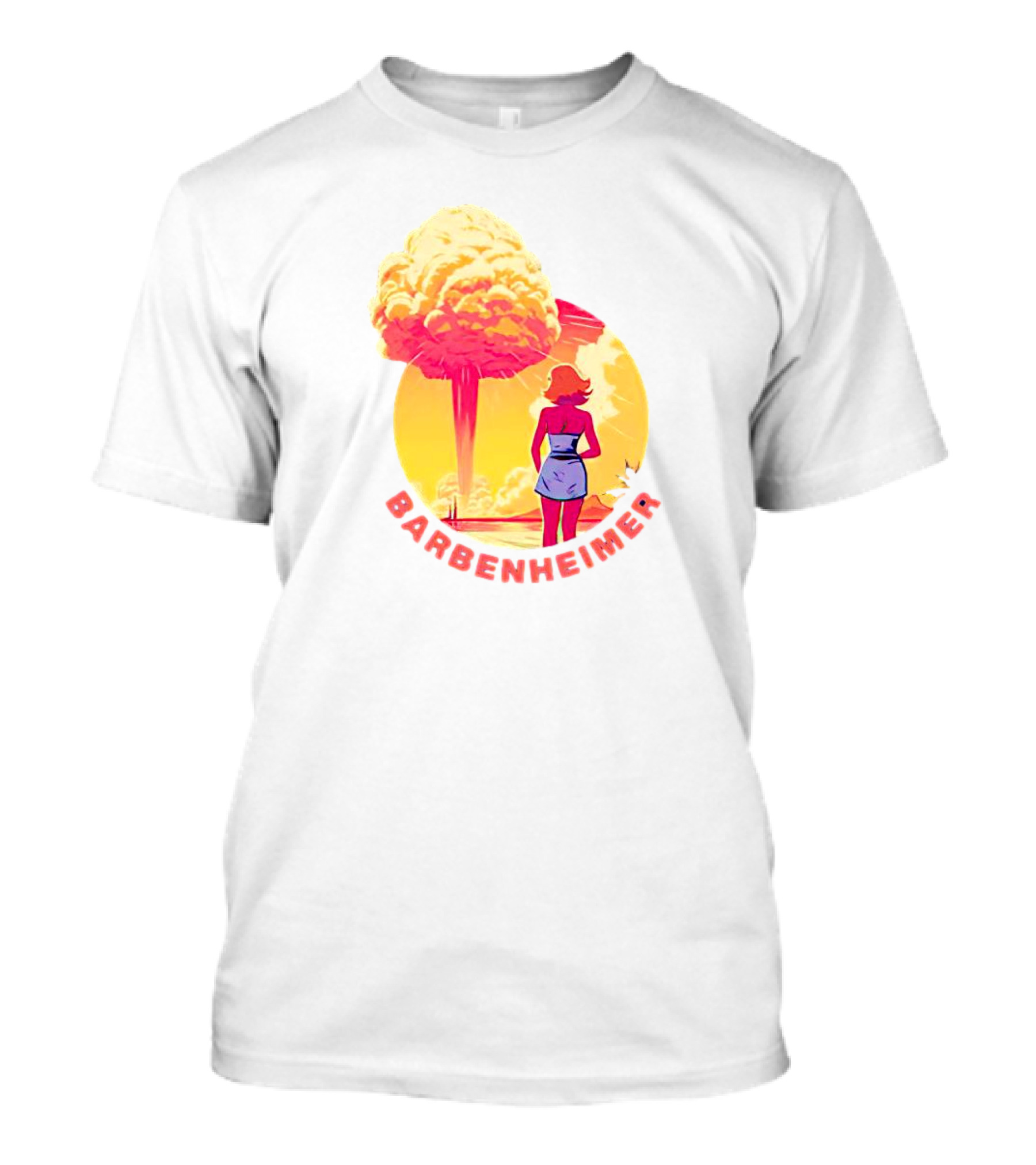 Barbie Oppenheimer Barbenheimer Sunset Silhouette Explosion T-Shirt
