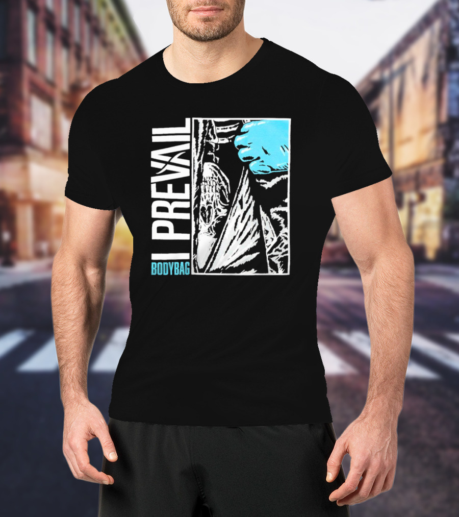 I Prevail Body Bag Skull And Gloved Hand T-Shirt