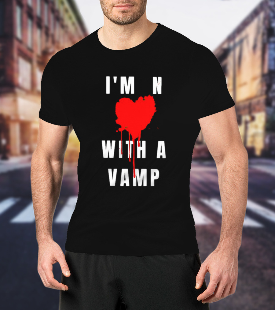 I'm In Love With A Vampire Blood Heart T-Shirt