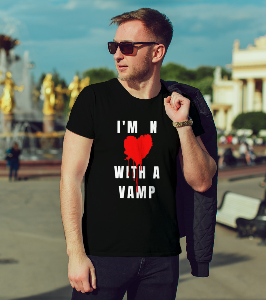 I'm In Love With A Vampire Blood Heart T-Shirt