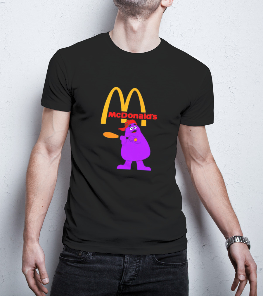 Grimace Baseball Bat McDonald's T-Shirt