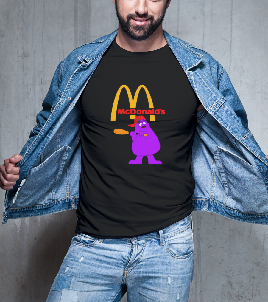 Grimace Baseball Bat McDonald's T-Shirt