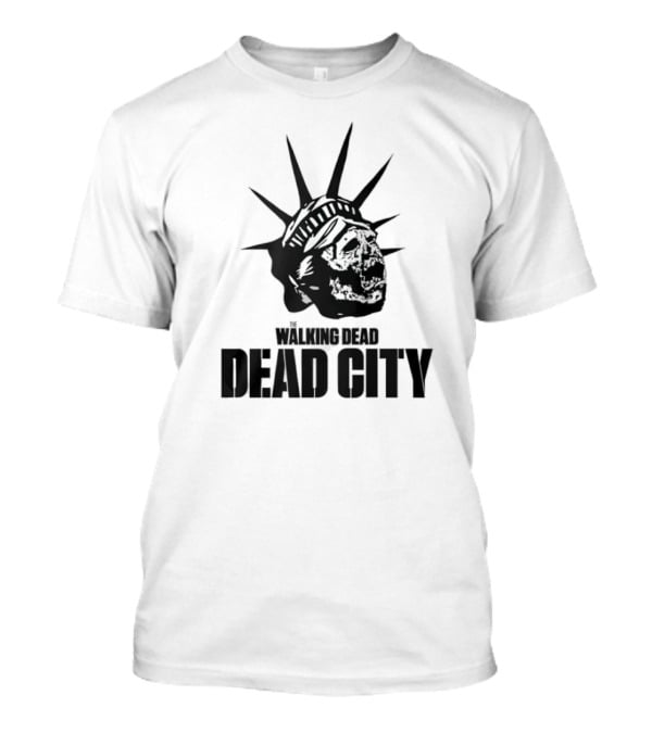Walking Dead Dead City Zombie Statue Of Liberty T-Shirt