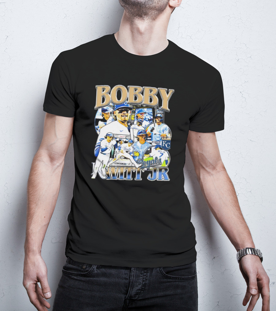 Bobby Witt Jr. Royals Baseball Collage T-Shirt