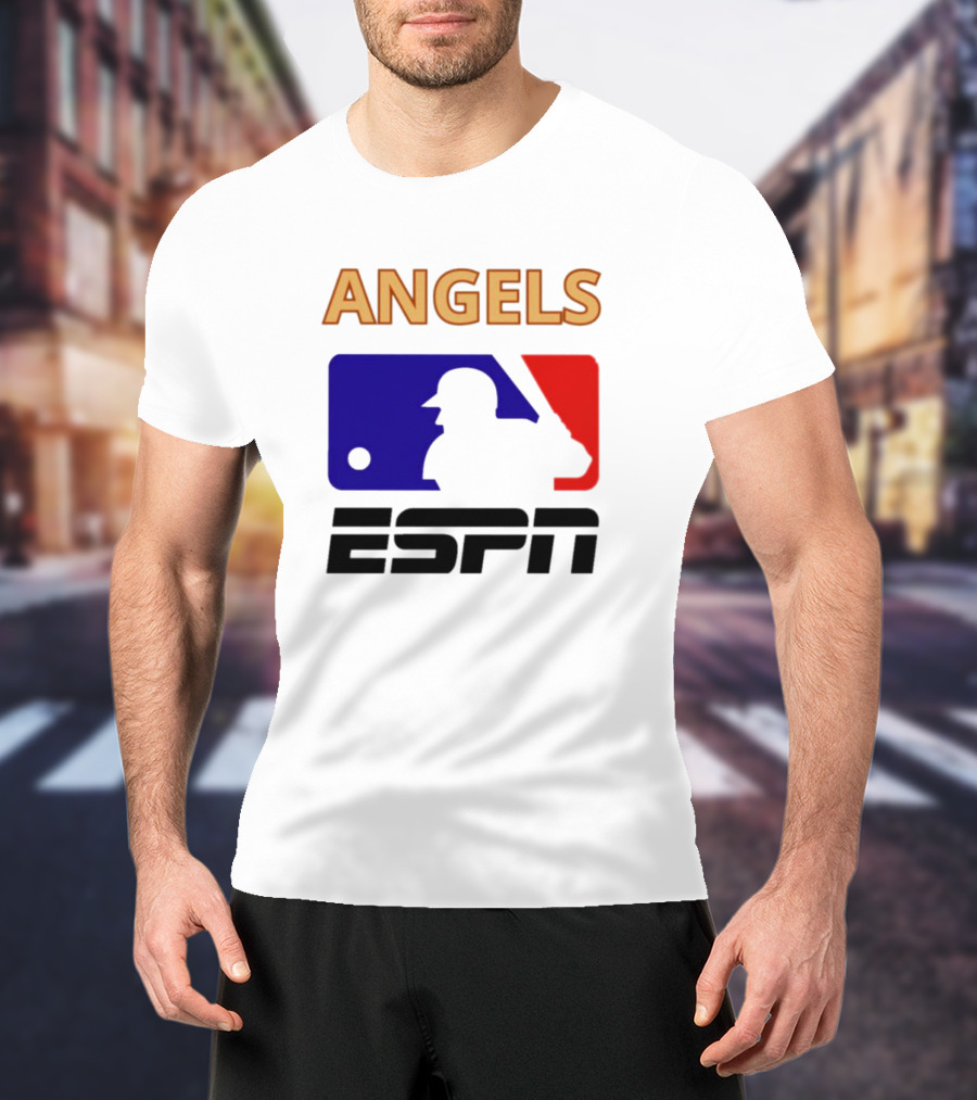 ANGELS ESPN MLB Logo Parody Baseball T-Shirt