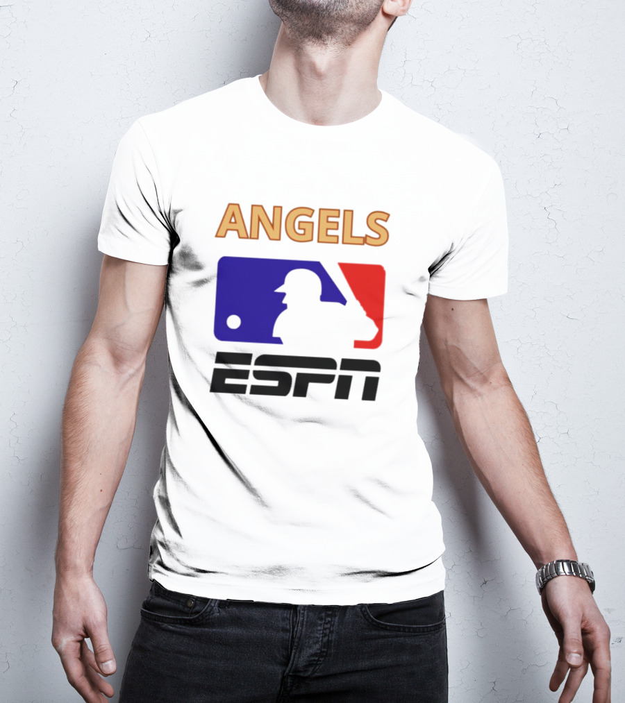 ANGELS ESPN MLB Logo Parody Baseball T-Shirt