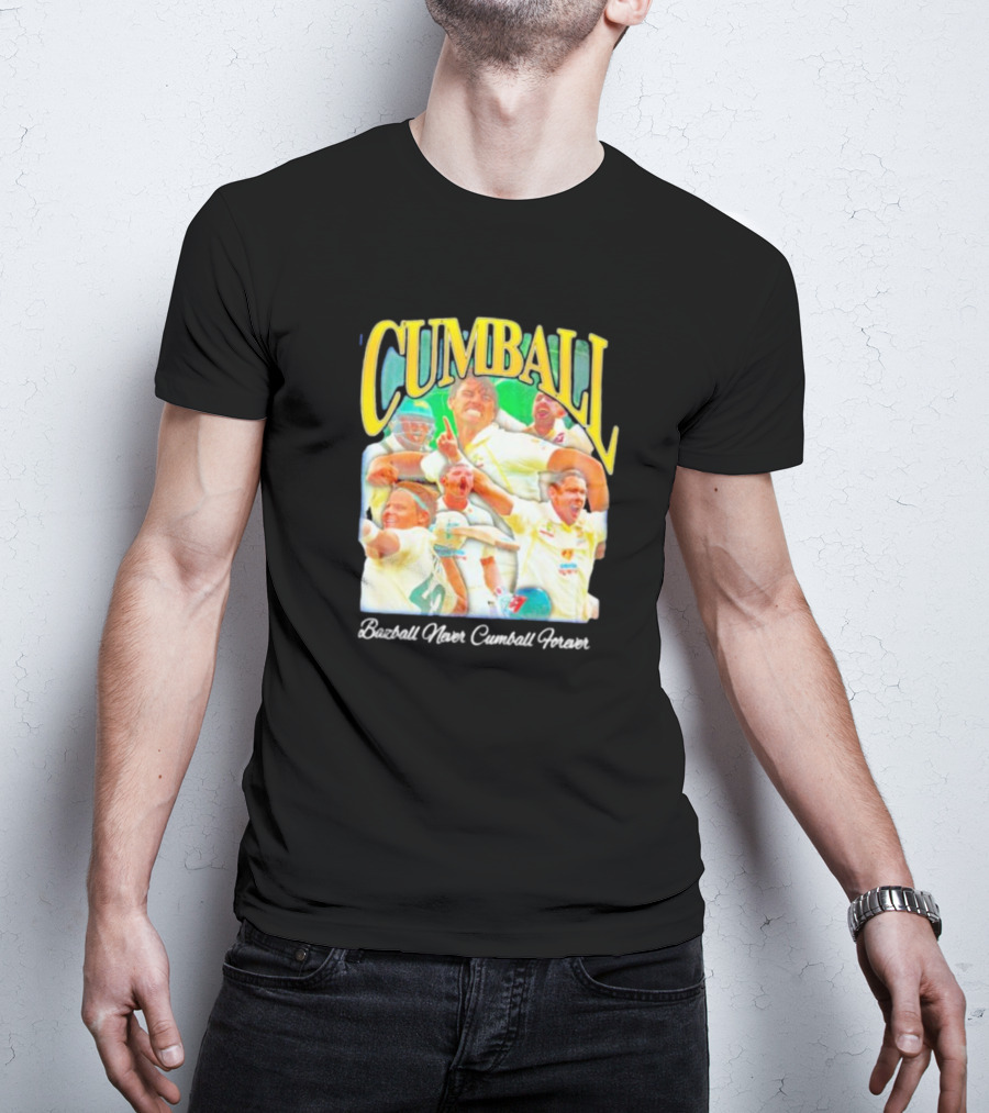 Cumball Bazball Never Cumball Forever Cricket T-Shirt