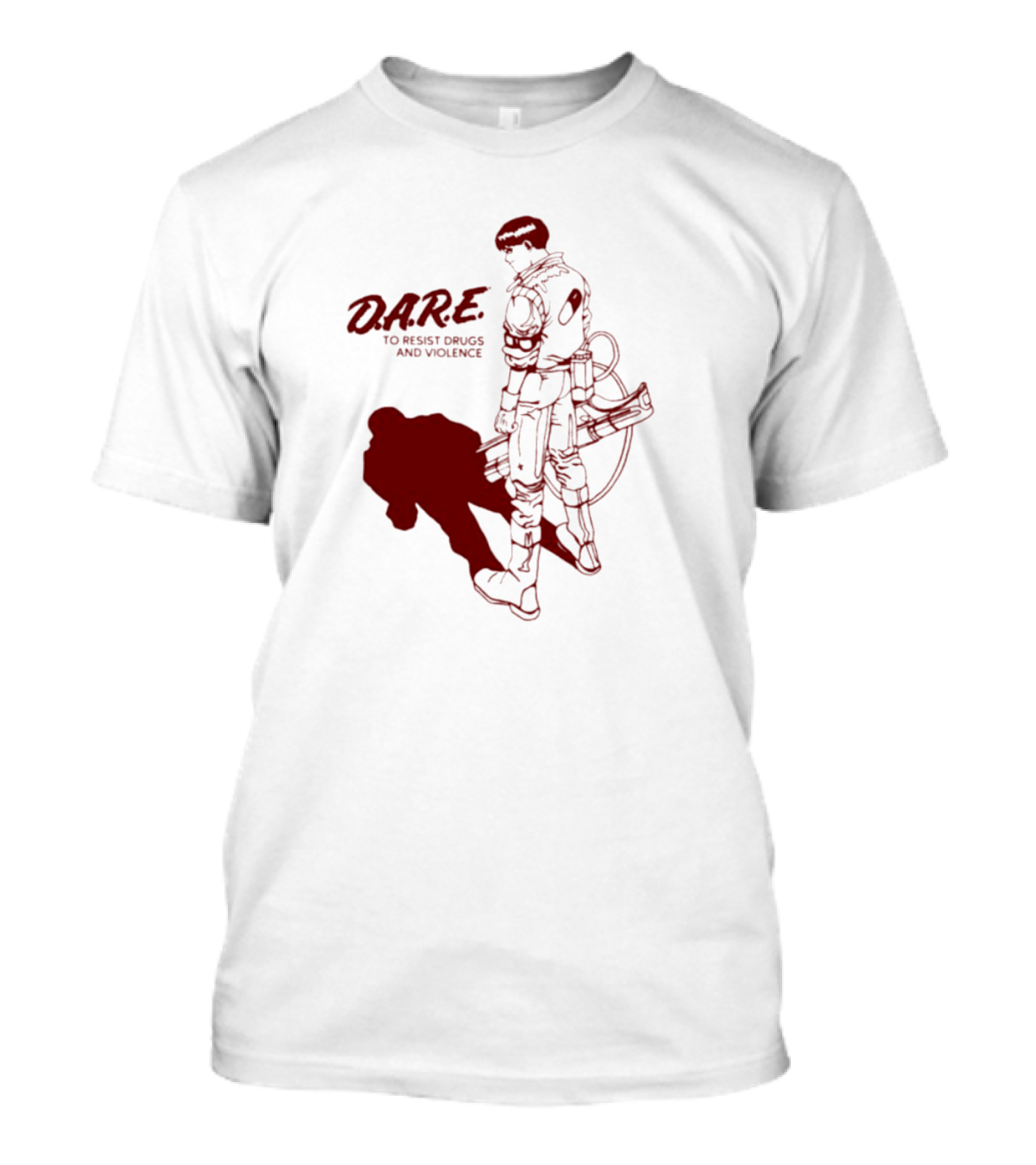 D.A.R.E. To Resist Drugs And Violence With Sci-Fi Warrior Visual T-Shirt