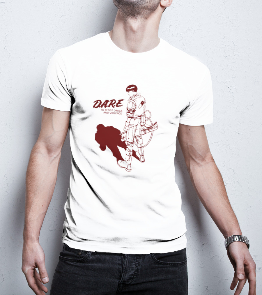 D.A.R.E. To Resist Drugs And Violence With Sci-Fi Warrior Visual T-Shirt