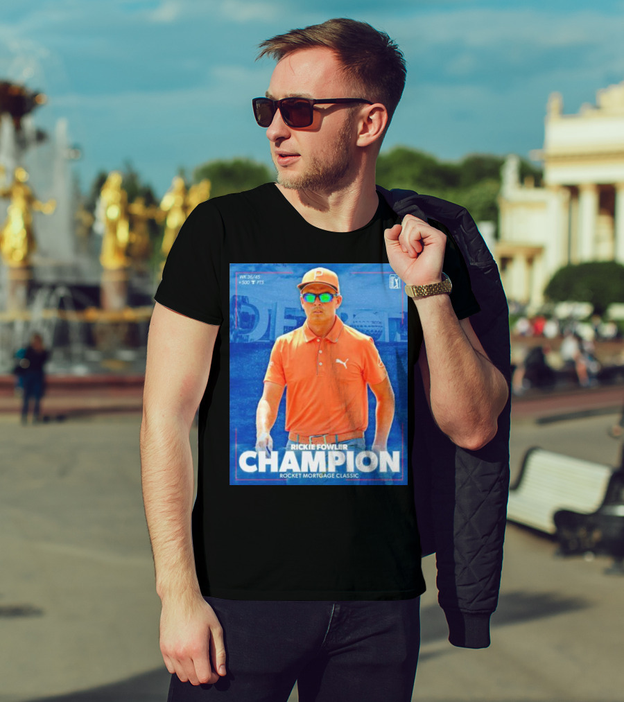 WK 36/45 Rickie Fowler Champion Rocket Mortgage Classic T-Shirt