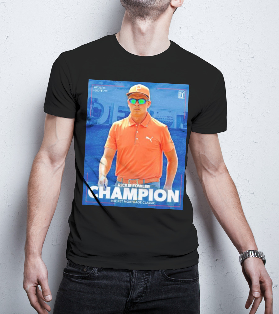 WK 36/45 Rickie Fowler Champion Rocket Mortgage Classic T-Shirt