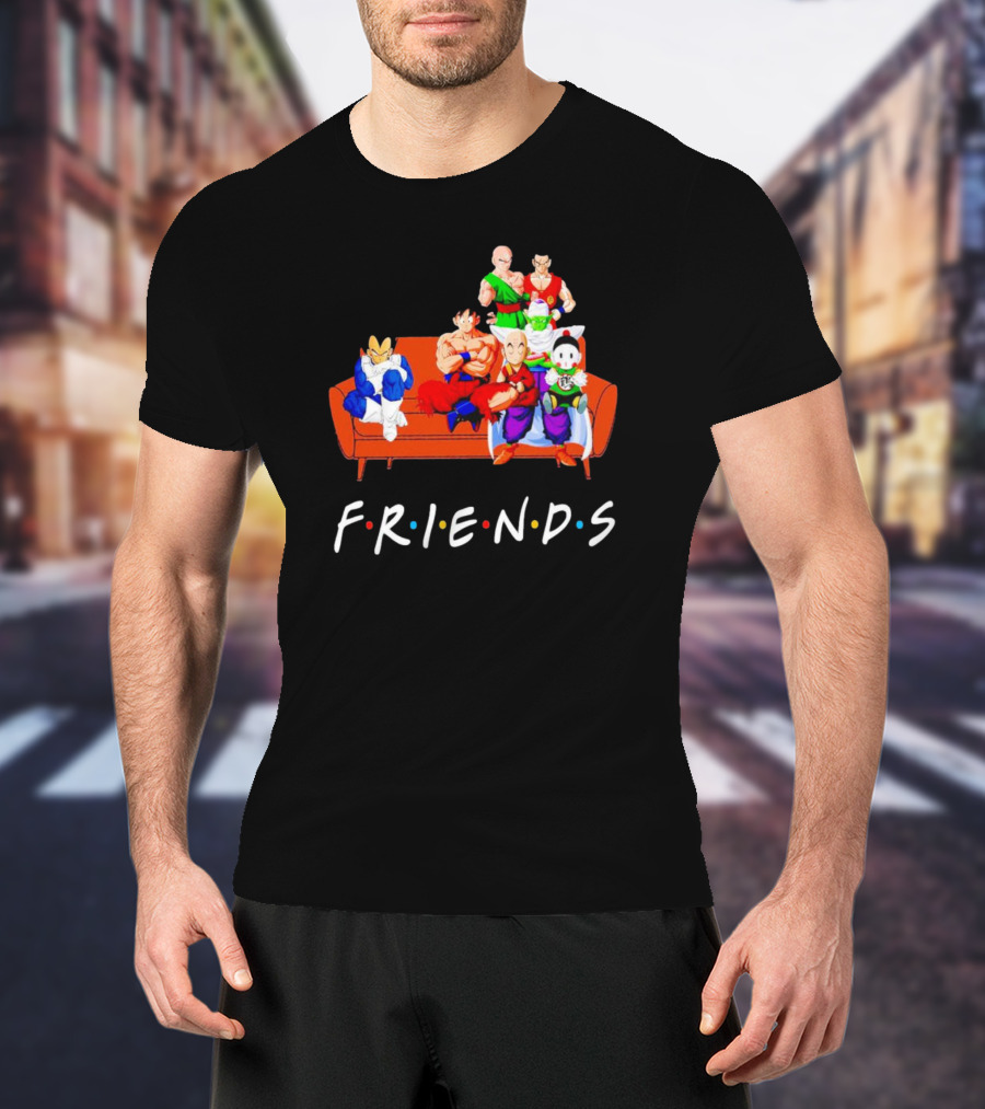 Dragon Ball Z Friends Couch Characters T-Shirt