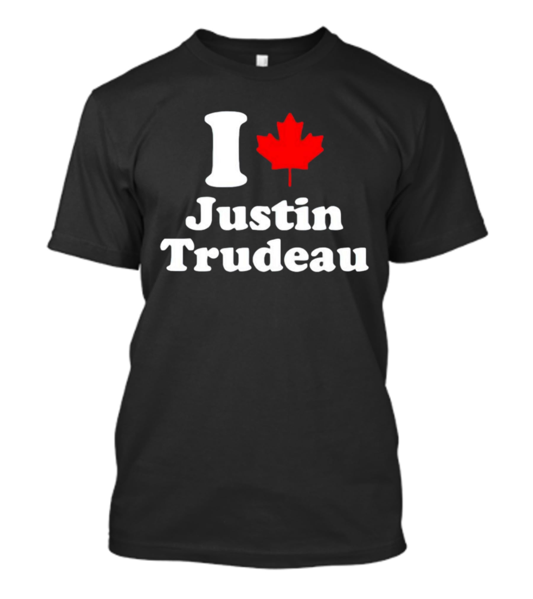 I Love Justin Trudeau Canada Maple Leaf T-Shirt