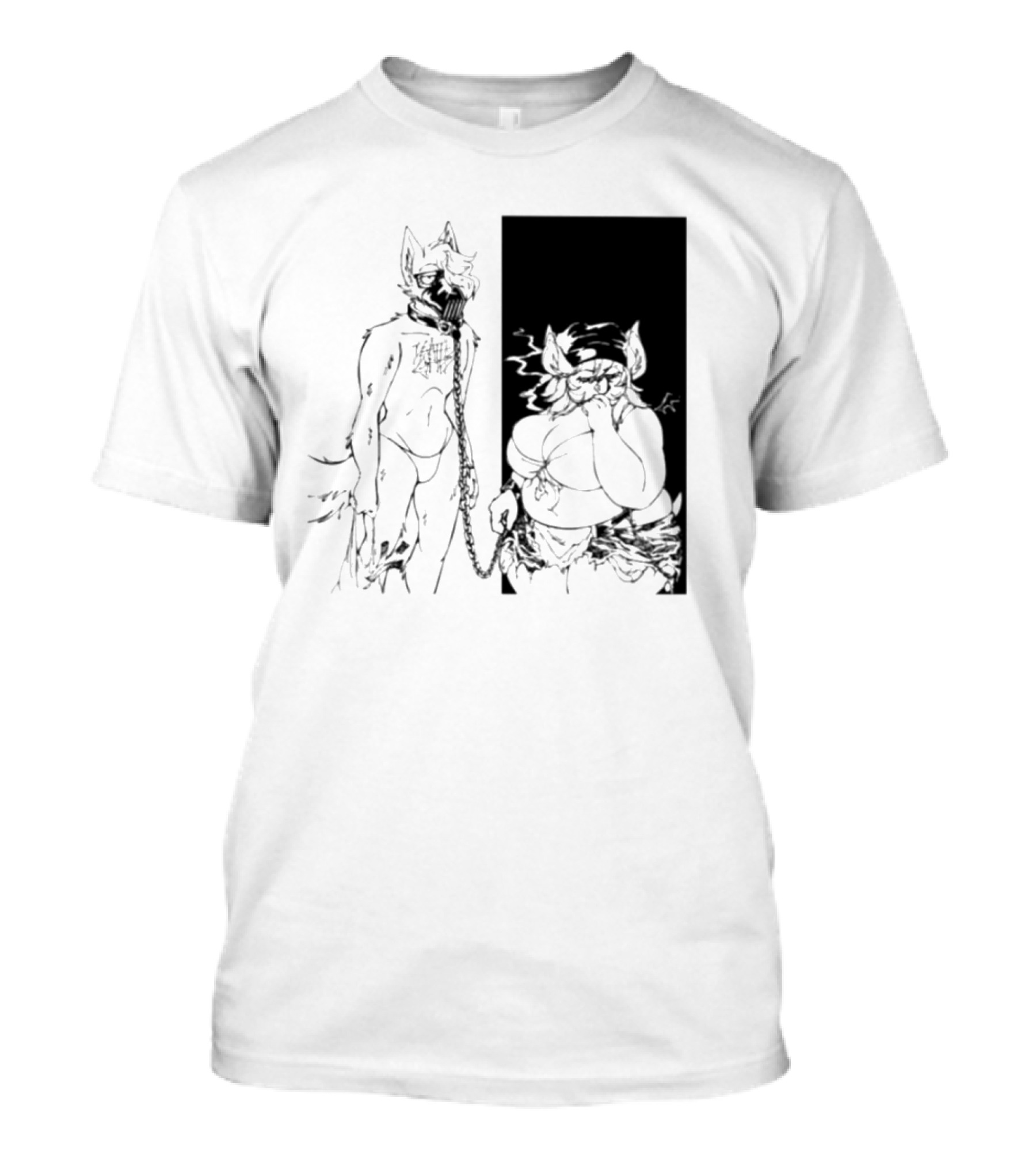 The Muzzle Furry Chain Anthro Duo T-Shirt