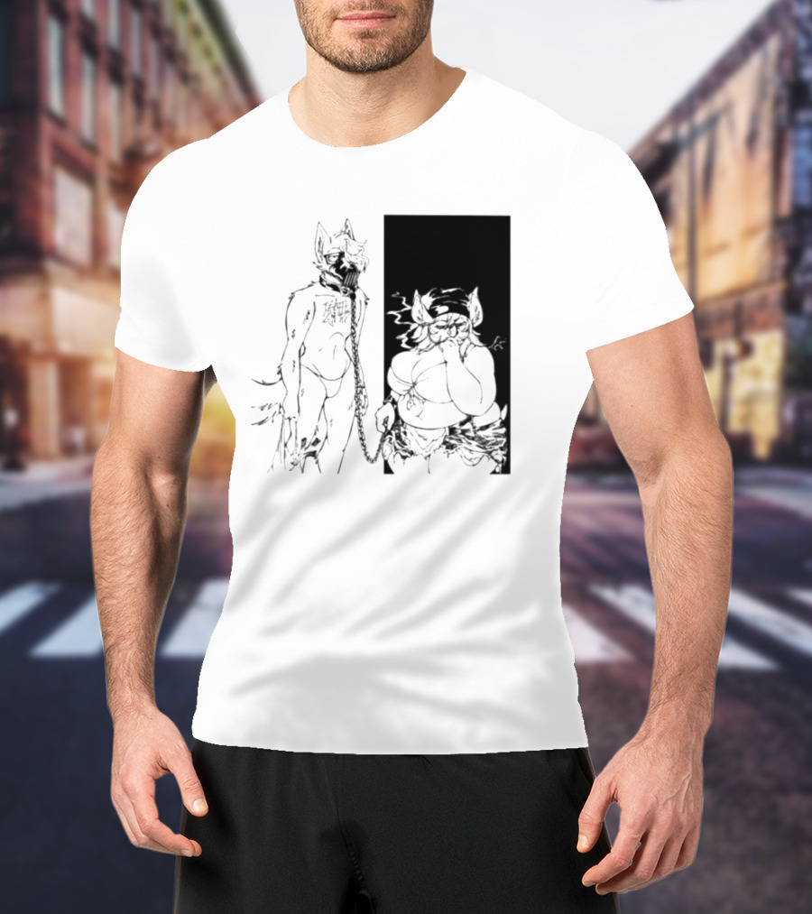 The Muzzle Furry Chain Anthro Duo T-Shirt