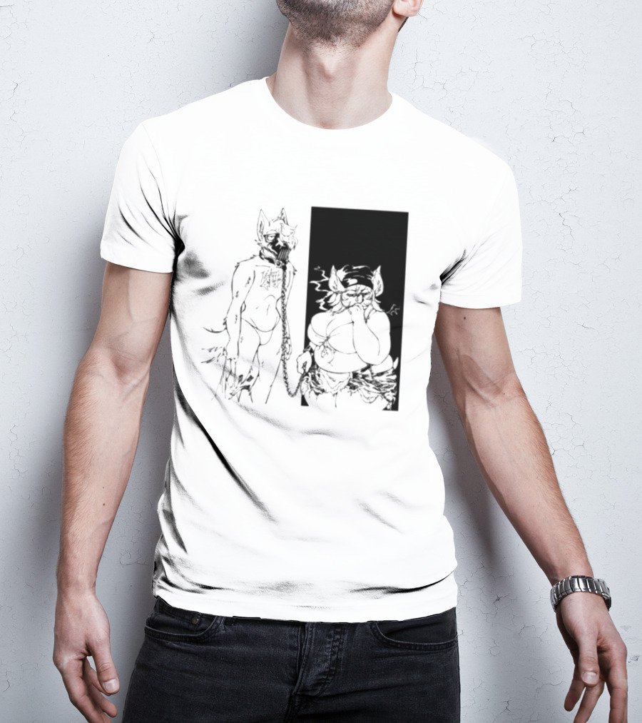 The Muzzle Furry Chain Anthro Duo T-Shirt