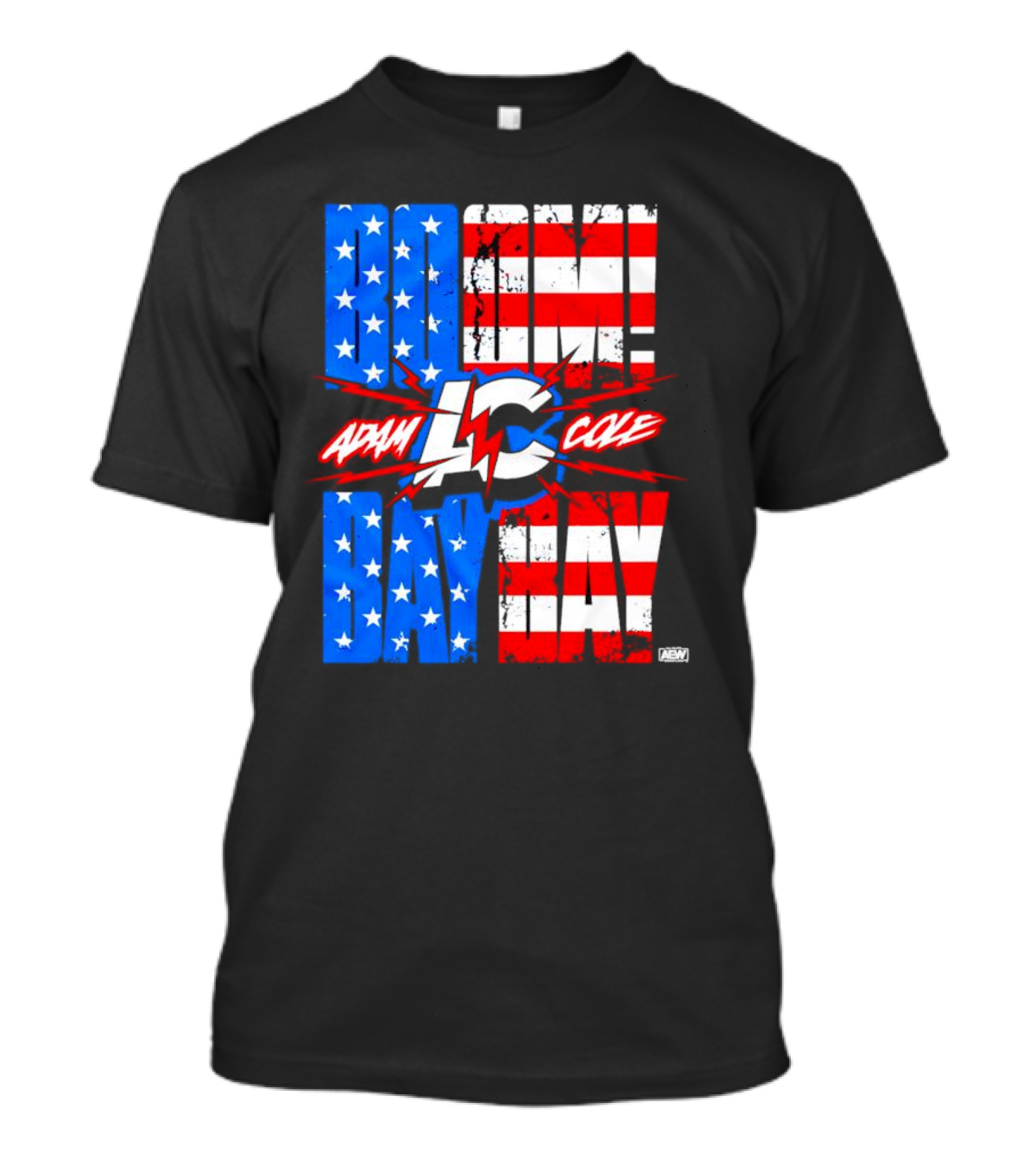 Adam Cole Boom Bay Bay American Flag AEW T-Shirt