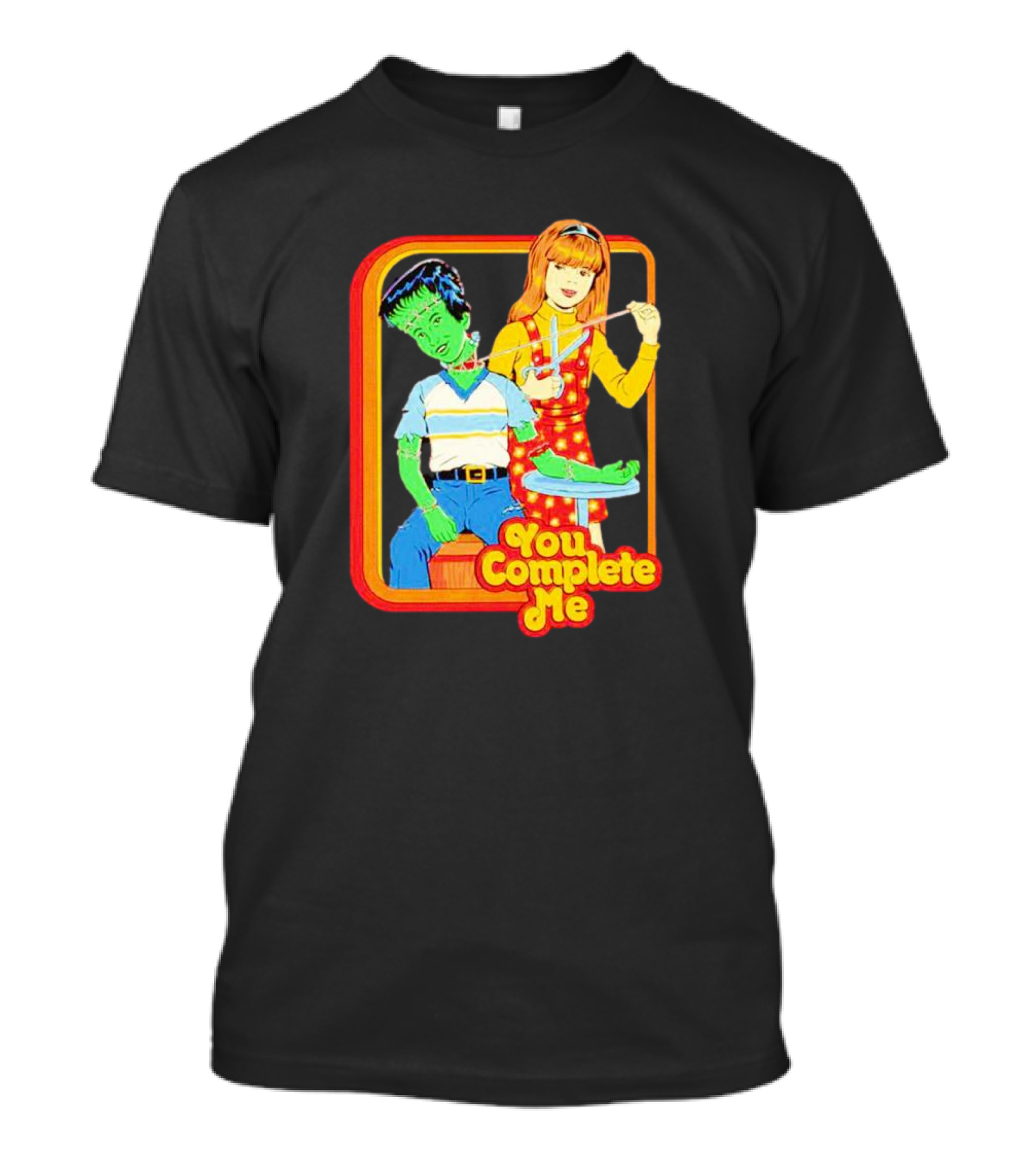 You Complete Me Frankenstein Puppet Vintage T-Shirt