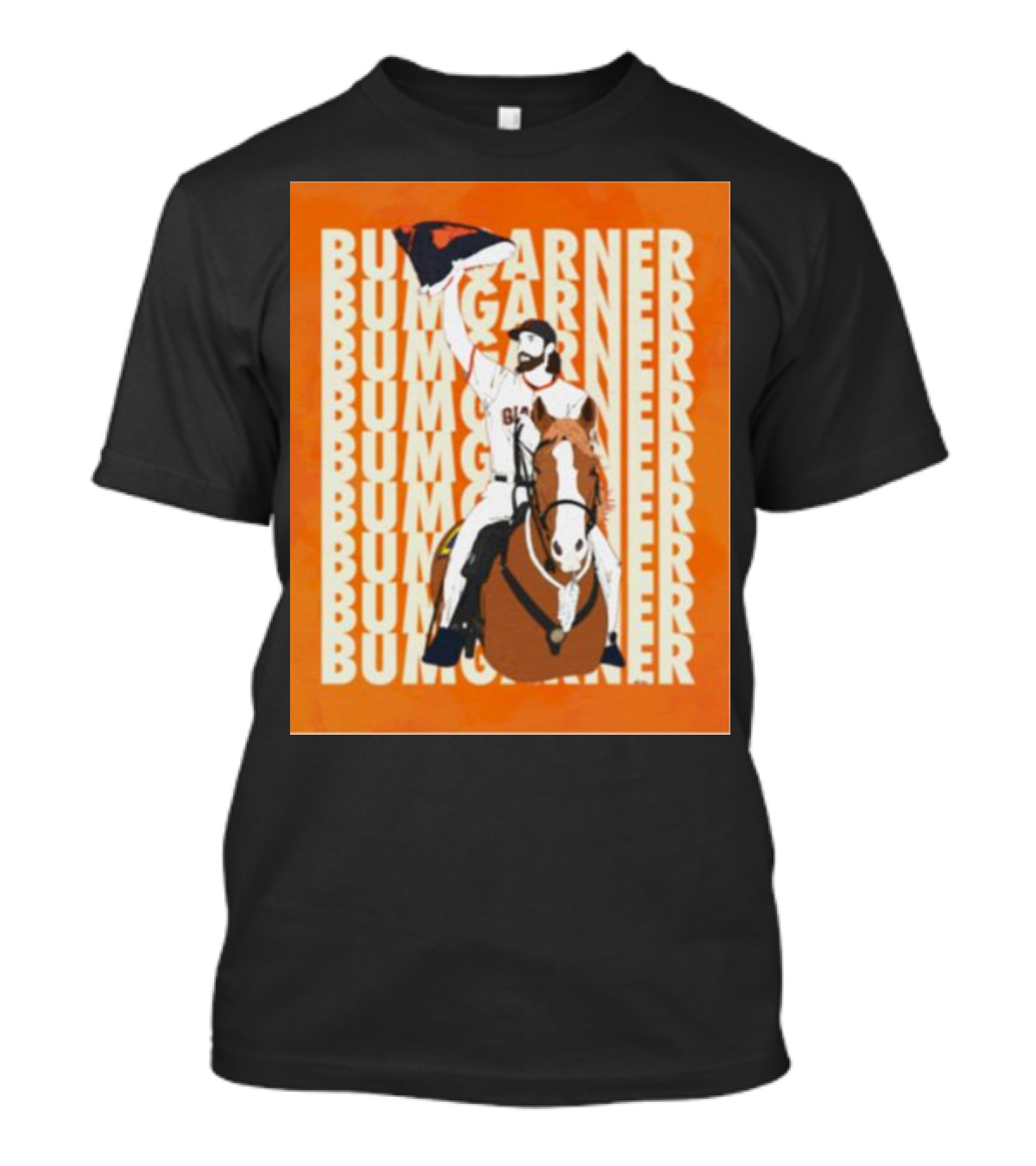 Bumgarner Riding Horse Giants Baseball Victory T-Shirt