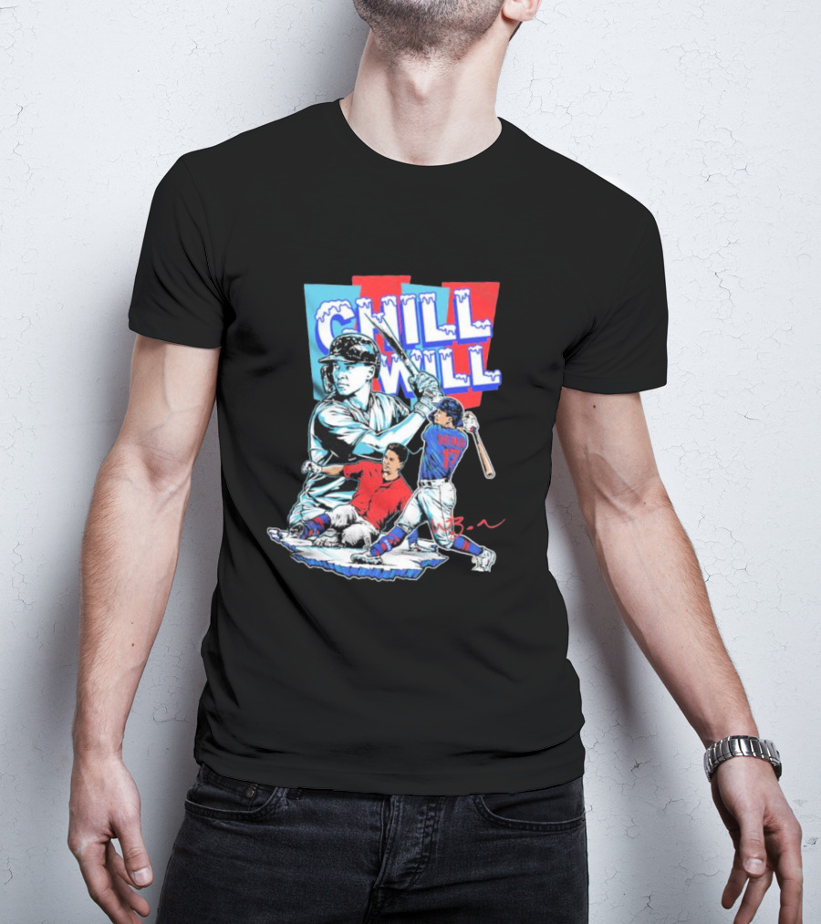 Will Brennan Chill Will Baseball Ice Themed T-Shirt