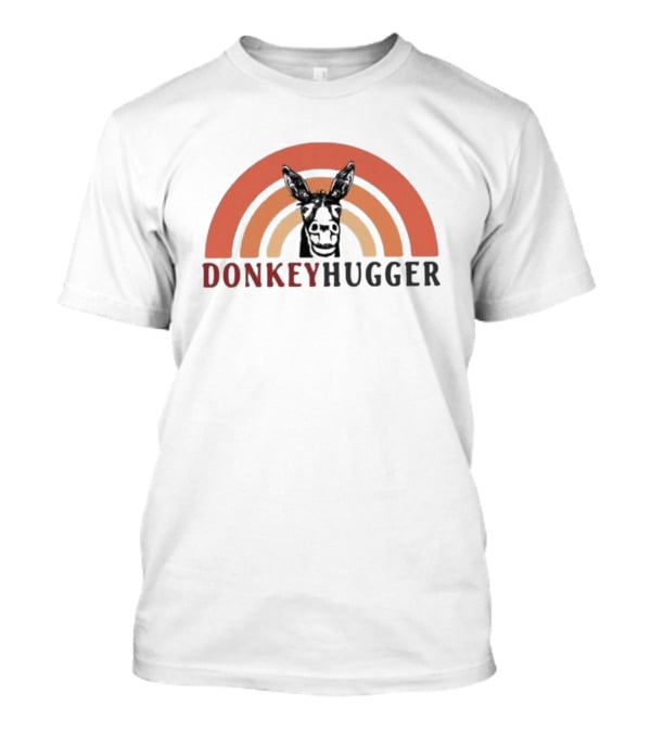 Donkey Hugger Retro Rainbow Arch T-Shirt