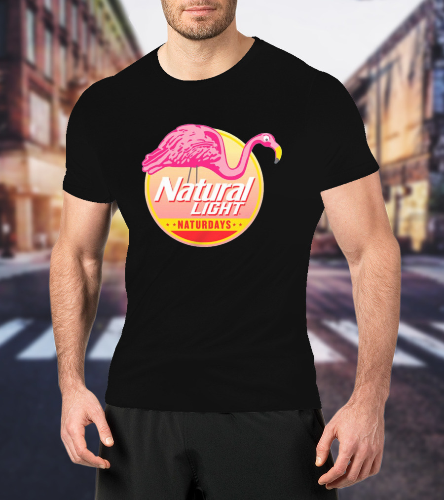 Natural Light Naturdays Flamingo T-Shirt