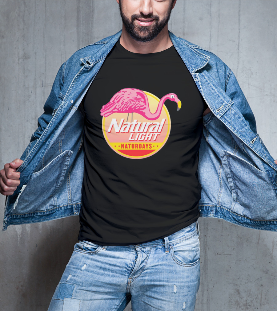 Natural Light Naturdays Flamingo T-Shirt
