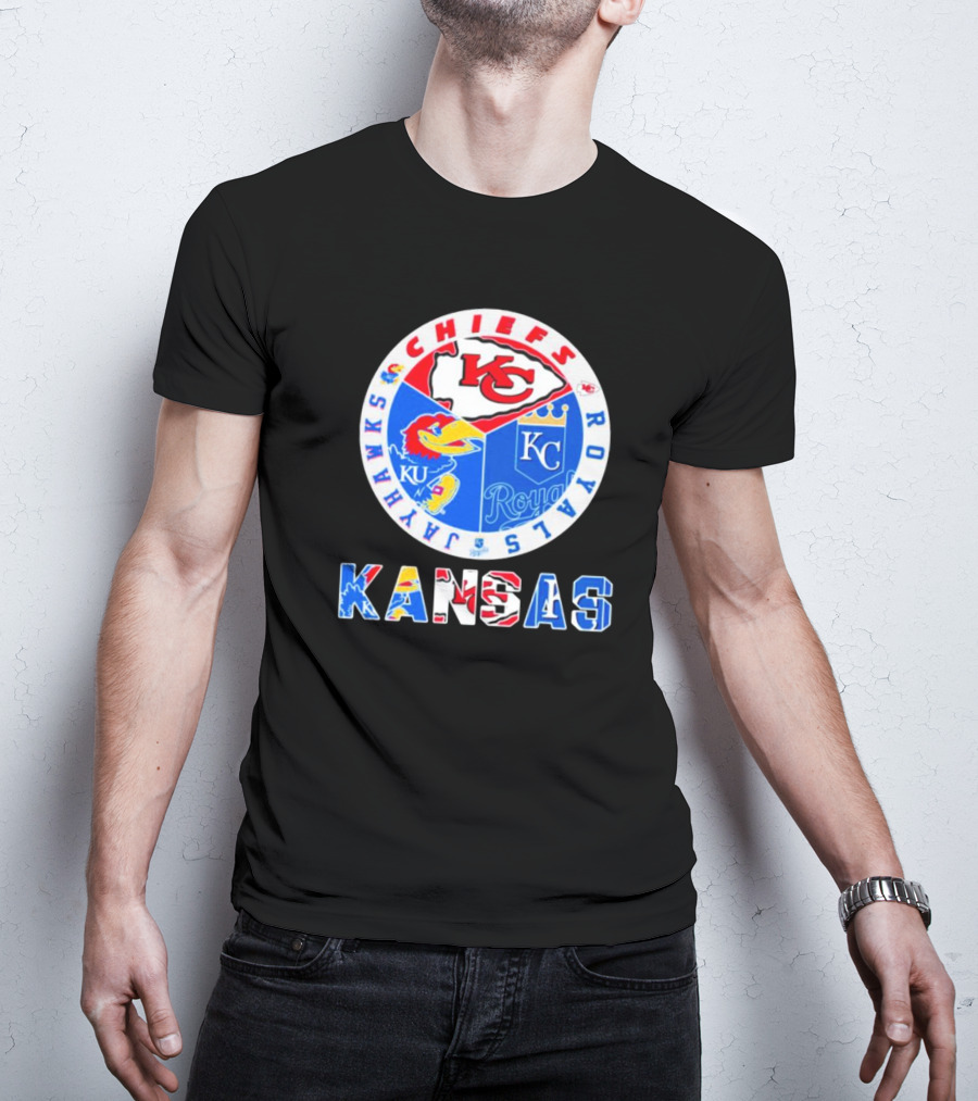 Kansas Jayhawks Chiefs Royals Sports Team T-Shirt