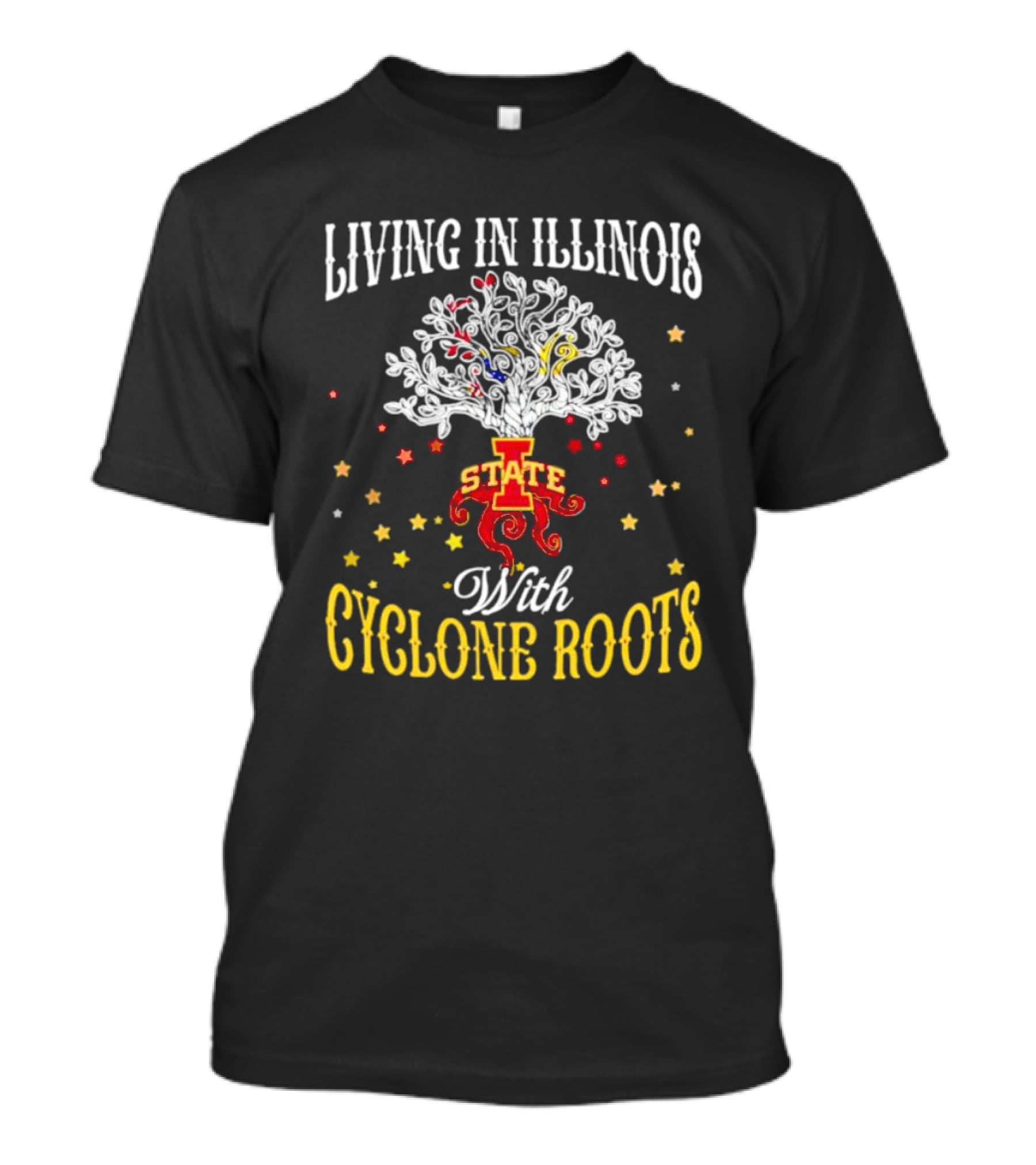 Living In Illinois With Iowa State Cyclone Roots T-Shirt