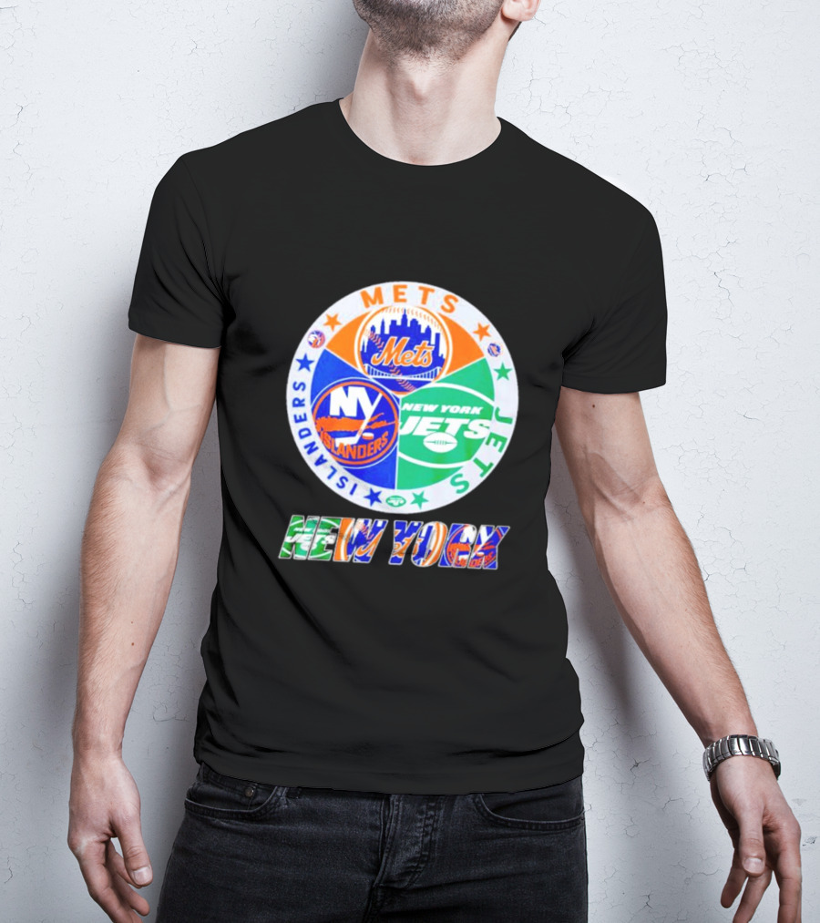 New York Mets Islanders Jets Sports Team T-Shirt