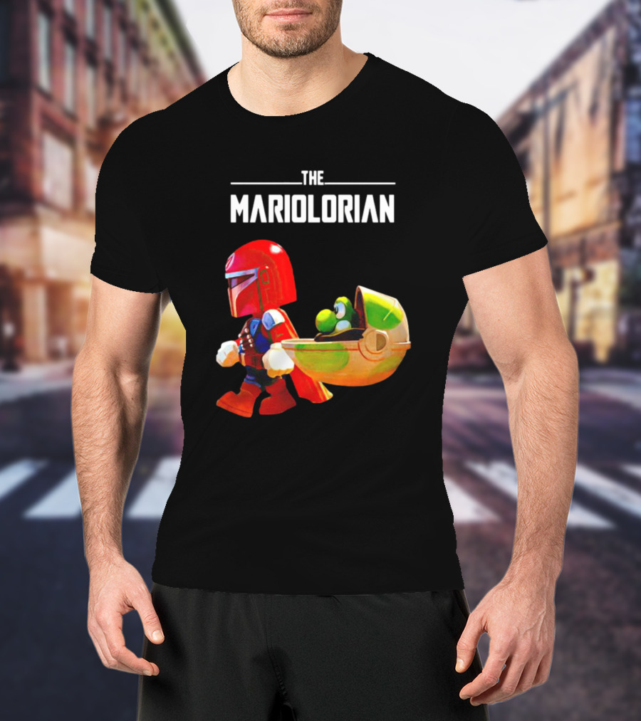 The Mandalorian And Super Mario The Mariolorian Yoshi T-Shirt