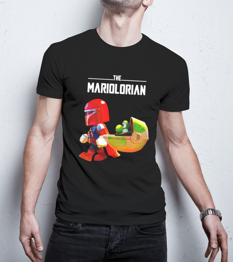The Mandalorian And Super Mario The Mariolorian Yoshi T-Shirt