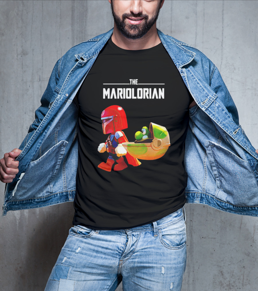 The Mandalorian And Super Mario The Mariolorian Yoshi T-Shirt