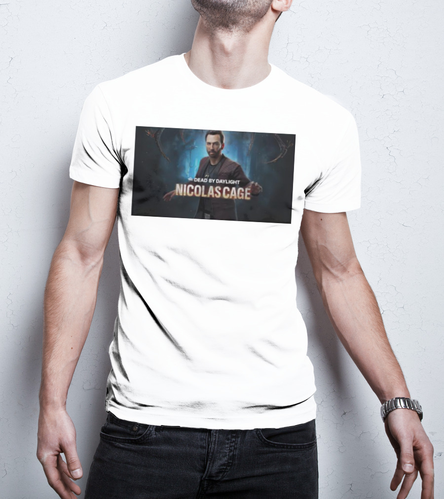 Dead By Daylight Nicolas Cage Survivor Character T-Shirt