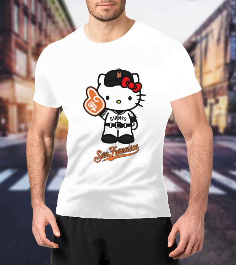 San Francisco Giants Hello Kitty Foam Finger T-Shirt