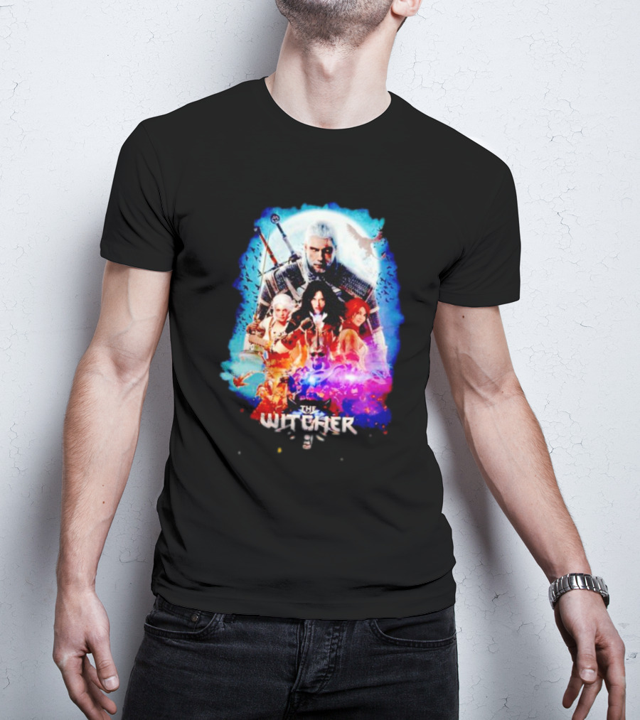 The Witcher Geralt Ciri Yennefer Triss Fantasy T-Shirt