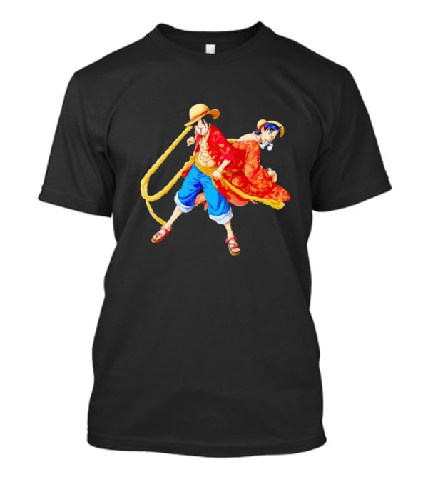 Monkey D. Luffy And Portgas D. Ace One Piece Straw Hat Pirates Animated Characters T-Shirt