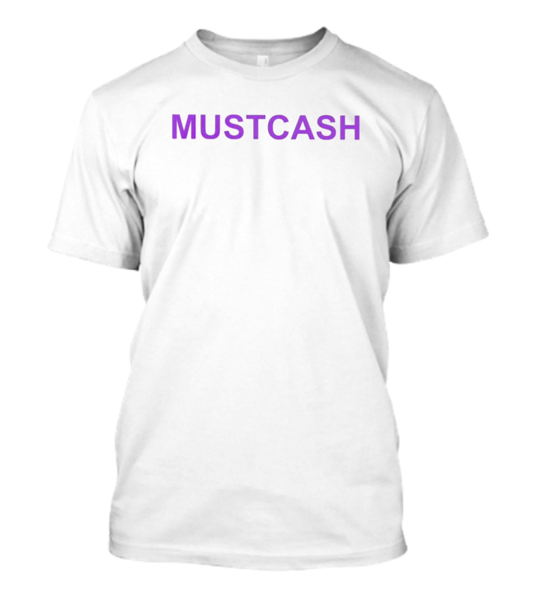 MUSTCASH Purple Text T-Shirt