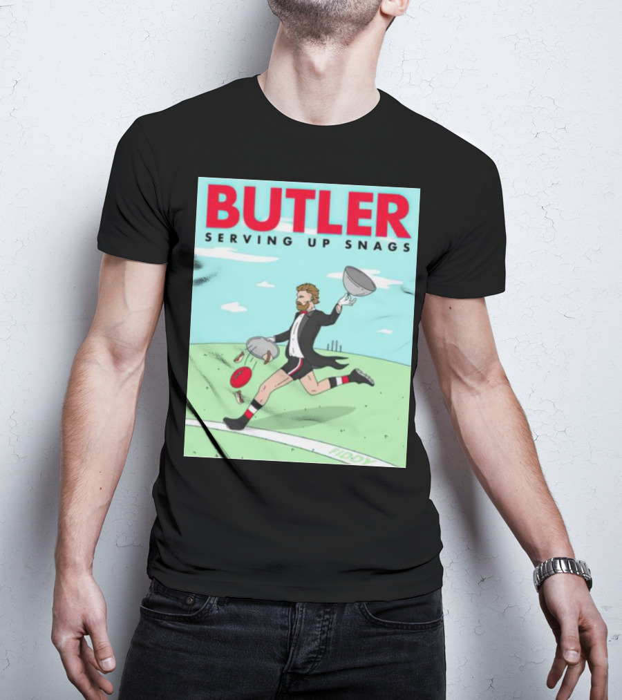 Butler Serving Up Snags Afl Football Tuxedo T-Shirt